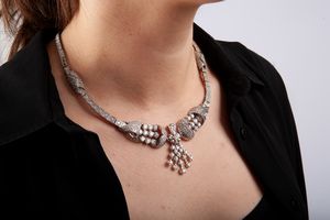 Collier Anni '70 con diamanti  - Asta Asta 102 - Gioielli, Orologi e Argenti - Associazione Nazionale - Case d'Asta italiane