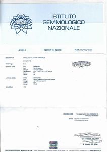 Anello con diamante  - Asta Asta 102 - Gioielli, Orologi e Argenti - Associazione Nazionale - Case d'Asta italiane