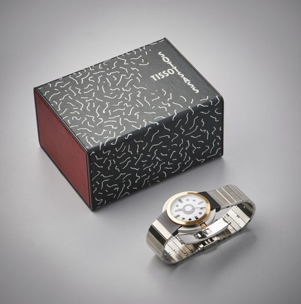 TISSOT : OrologioTissot Heritage Memphis ''Ettore Sottsass'' anno 1988 in acciaio  - Asta Asta 366 | GIOIELLI - OROLOGI - Giunonicae Online - Associazione Nazionale - Case d'Asta italiane
