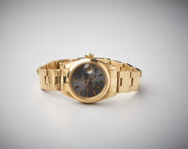 ROLEX : Orologio da donna  modello Datejust in oro giallo 750/1000 con quadrante  colore grigio ardesia. Misura mm 26  - Asta Asta 366 | GIOIELLI - OROLOGI - Giunonicae Online - Associazione Nazionale - Case d'Asta italiane