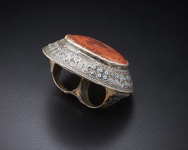 Esclusivo anello a sigillo afghano  in argento con corniola incisa raffigurante cavallo.  - Asta Asta 366 | GIOIELLI - OROLOGI - Giunonicae Online - Associazione Nazionale - Case d'Asta italiane