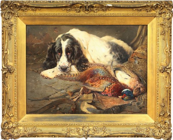 Cane con selvaggina  - Asta Parade I - Arredi e Dipinti Antichi - Associazione Nazionale - Case d'Asta italiane