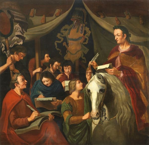 Costantino che firma l'Editto  - Asta Parade I - Arredi e Dipinti Antichi - Associazione Nazionale - Case d'Asta italiane