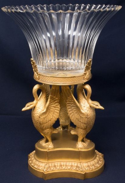 Vaso in bronzo dorato e cristallo  - Asta Parade I - Arredi e Dipinti Antichi - Associazione Nazionale - Case d'Asta italiane