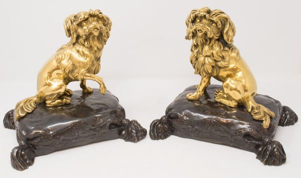 Coppia di sculture in bronzo dorato e patinato  - Asta Parade I - Arredi e Dipinti Antichi - Associazione Nazionale - Case d'Asta italiane