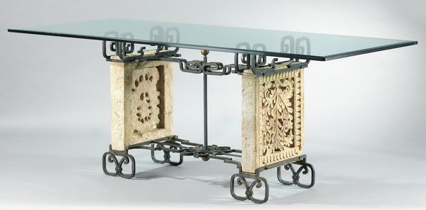Tavolo con piano in cristallo  - Asta Parade I - Arredi e Dipinti Antichi - Associazione Nazionale - Case d'Asta italiane