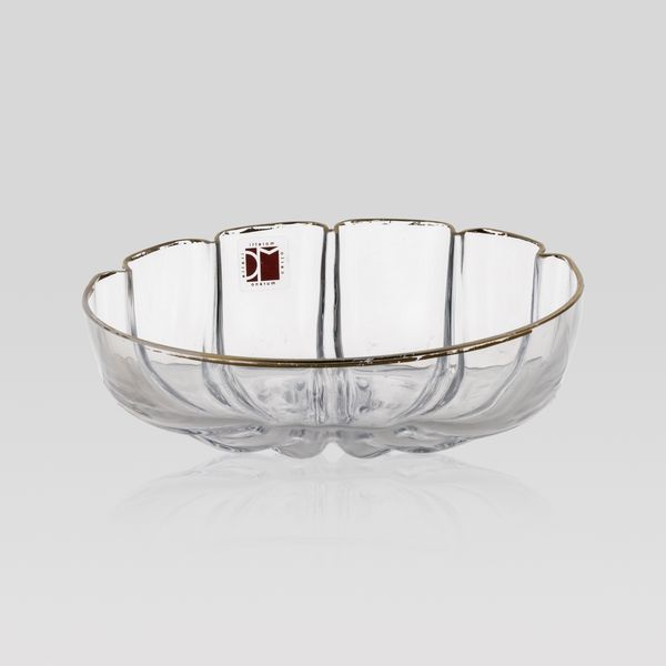 Carlo Moretti, bowl in vetro trasparente  - Asta Design e Arti Decorative del 900 - Associazione Nazionale - Case d'Asta italiane