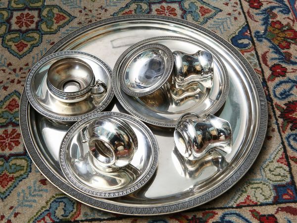 Set da caff� in argento  - Asta House Sale: La casa fiorentina di un collezionista - Associazione Nazionale - Case d'Asta italiane
