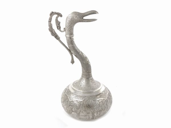 Grande caraffa in argento per l'acqua di rose  - Asta House Sale: La casa fiorentina di un collezionista - Associazione Nazionale - Case d'Asta italiane