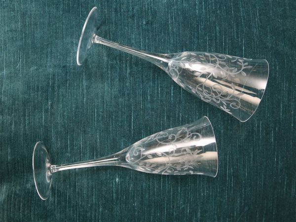 Servizio di calici in cristallo molato  - Asta House Sale: La casa fiorentina di un collezionista - Associazione Nazionale - Case d'Asta italiane