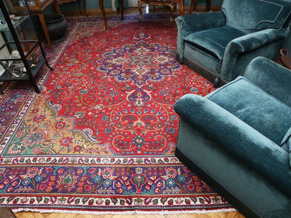 Tappeto persiano Tabriz di vecchia manifattura  - Asta House Sale: La casa fiorentina di un collezionista - Associazione Nazionale - Case d'Asta italiane