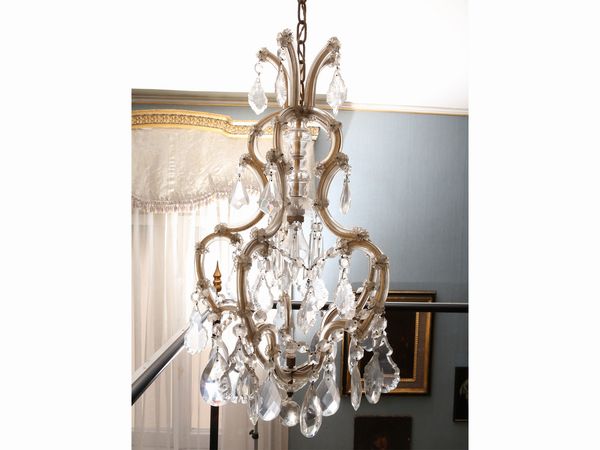 Piccolo lampadario Maria Teresa in cristallo  - Asta House Sale: La casa fiorentina di un collezionista - Associazione Nazionale - Case d'Asta italiane
