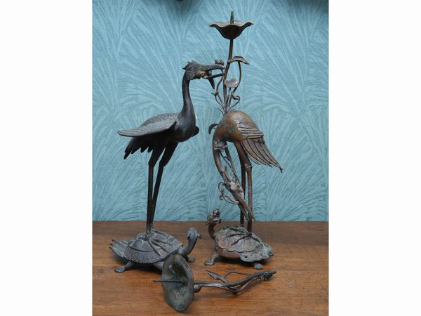 Coppia di candelieri in bronzo  - Asta House Sale: La casa fiorentina di un collezionista - Associazione Nazionale - Case d'Asta italiane