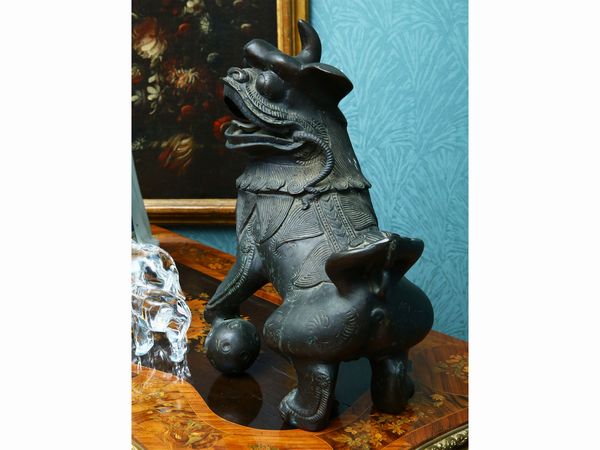Cane di Foo in bronzo  - Asta House Sale: La casa fiorentina di un collezionista - Associazione Nazionale - Case d'Asta italiane