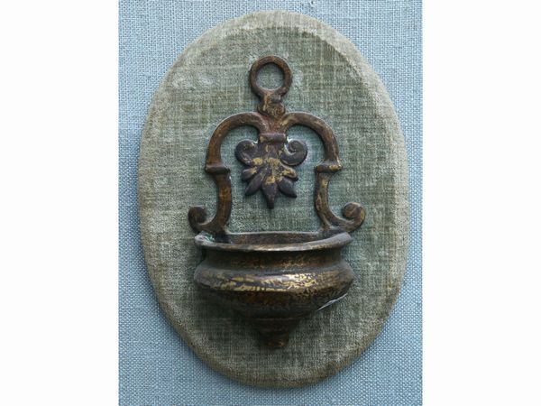 Coppia di acquasantiere in bronzo  - Asta House Sale: La casa fiorentina di un collezionista - Associazione Nazionale - Case d'Asta italiane