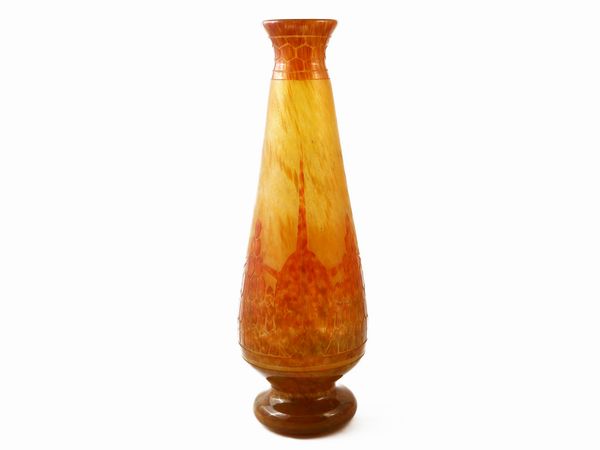 Vaso Le Verre Fran�ais decoro Tortues  - Asta House Sale: La casa fiorentina di un collezionista - Associazione Nazionale - Case d'Asta italiane