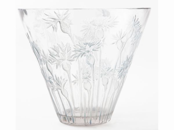 Vaso R. Lalique denominato Bluets  - Asta House Sale: La casa fiorentina di un collezionista - Associazione Nazionale - Case d'Asta italiane