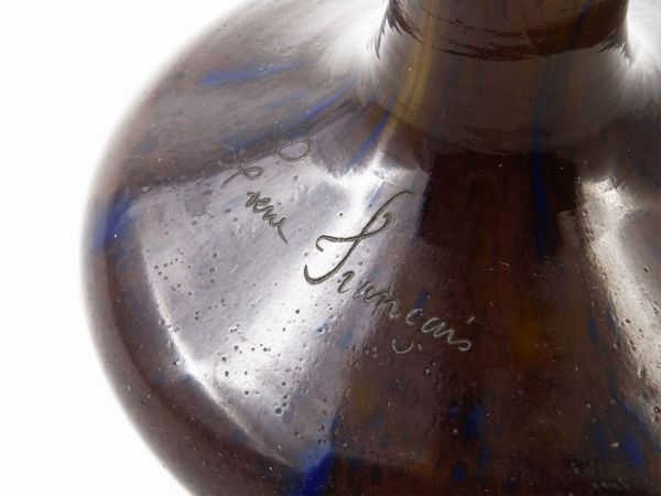 Vaso in vetro a cammeo Le Verre Fran�ais decoro Halbrans  - Asta House Sale: La casa fiorentina di un collezionista - Associazione Nazionale - Case d'Asta italiane