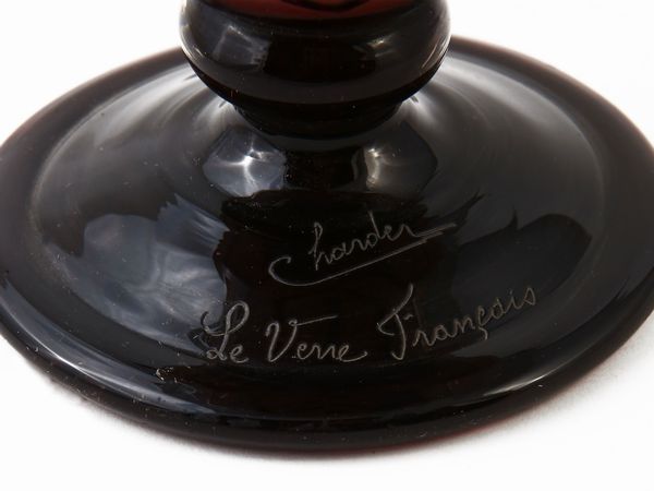 Vaso Le Verre Fran�ais decoro Colliers  - Asta House Sale: La casa fiorentina di un collezionista - Associazione Nazionale - Case d'Asta italiane