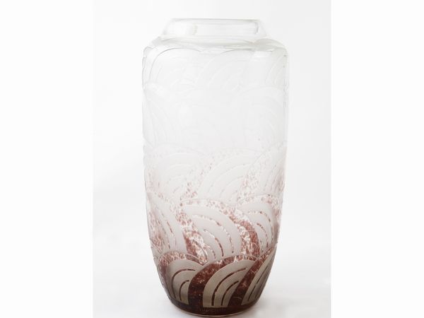 Vaso Schneider Le Verre Fran�ais decoro Arcs  - Asta House Sale: La casa fiorentina di un collezionista - Associazione Nazionale - Case d'Asta italiane