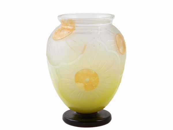 Vaso Schneider Le Verre Fran�ais in vetro incolore  - Asta House Sale: La casa fiorentina di un collezionista - Associazione Nazionale - Case d'Asta italiane