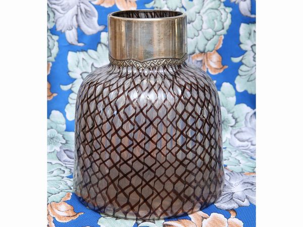 Vaso in vetro soffiato incolore  - Asta House Sale: La casa fiorentina di un collezionista - Associazione Nazionale - Case d'Asta italiane