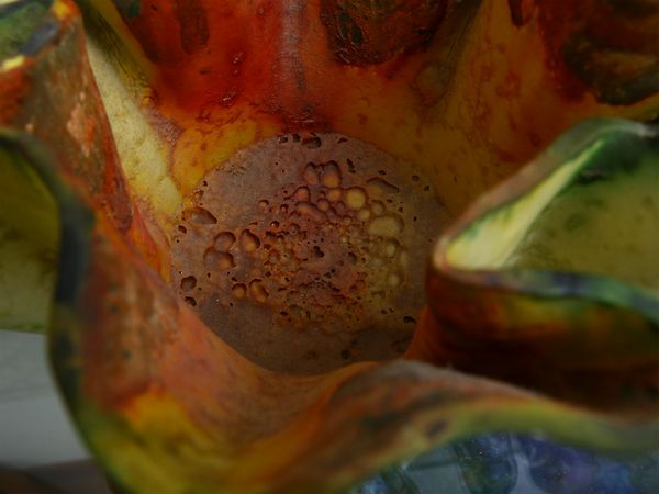 ,Marcello Fantoni : Vaso a fazzoletto in ceramica, 1956  - Asta House Sale: La casa fiorentina di un collezionista - Associazione Nazionale - Case d'Asta italiane