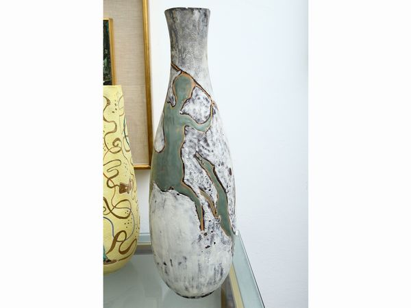 ,Marcello Fantoni : Vaso in ceramica invetriata  - Asta House Sale: La casa fiorentina di un collezionista - Associazione Nazionale - Case d'Asta italiane