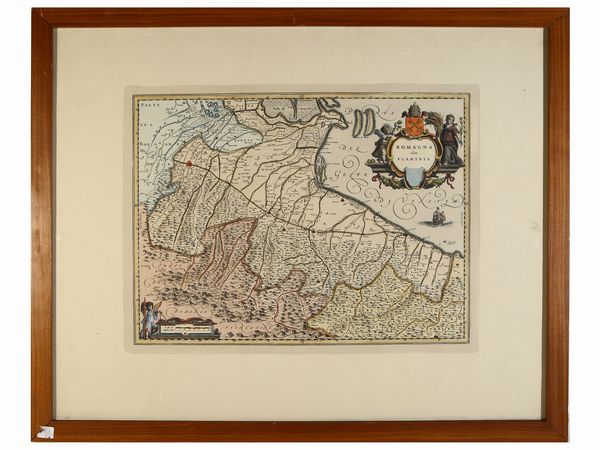 Romagna olim Flaminia, da Giovanni Antonio Magini  - Asta House Sale: La casa fiorentina di un collezionista - Associazione Nazionale - Case d'Asta italiane