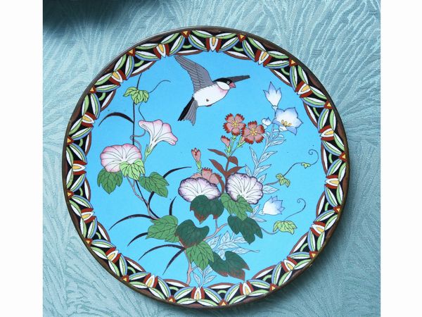 Piatto in metallo cloisonn�  - Asta House Sale: La casa fiorentina di un collezionista - Associazione Nazionale - Case d'Asta italiane