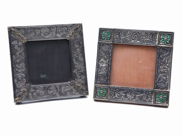 Due cornici portaritratti in argento, Stefani Bologna  - Asta House Sale: La casa fiorentina di un collezionista - Associazione Nazionale - Case d'Asta italiane