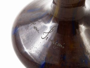 Vaso in vetro a cammeo Le Verre Fran�ais decoro Halbrans  - Asta House Sale: La casa fiorentina di un collezionista - Associazione Nazionale - Case d'Asta italiane