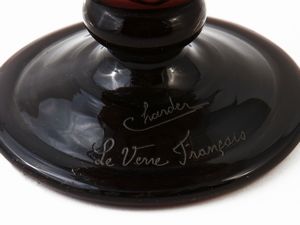 Vaso Le Verre Fran�ais decoro Colliers  - Asta House Sale: La casa fiorentina di un collezionista - Associazione Nazionale - Case d'Asta italiane