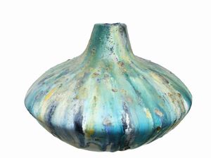 ,Marcello Fantoni - Grande vaso a bulbo in ceramica invetriata, 1969