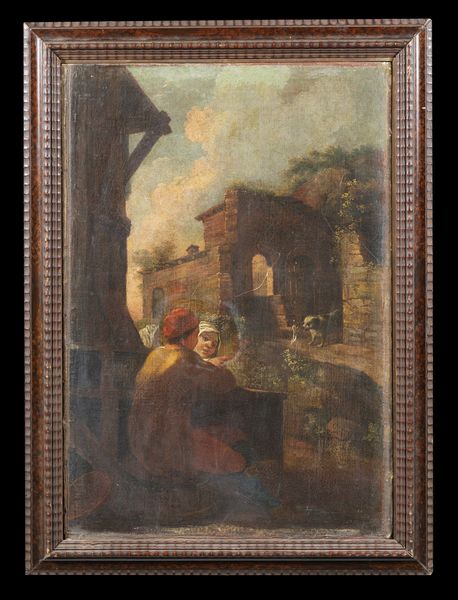 ARTISTA DEL XVIII SECOLO : Paesaggio con rovine e personaggi  - Asta Asta 367 | ARTE ANTICA E DEL XIX SECOLO Virtuale - Associazione Nazionale - Case d'Asta italiane
