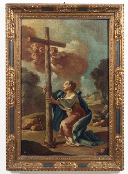 ARTISTA NAPOLETANO DEL XVIII SECOLO : Sant'Elena  - Asta Asta 367 | ARTE ANTICA E DEL XIX SECOLO Virtuale - Associazione Nazionale - Case d'Asta italiane