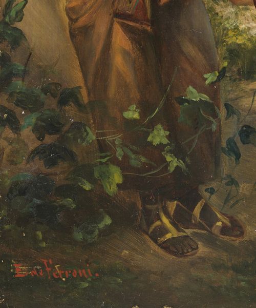 ARTISTA ITALIANO DEL XIX SECOLO : Scena pompeiana  - Asta Asta 367 | ARTE ANTICA E DEL XIX SECOLO Virtuale - Associazione Nazionale - Case d'Asta italiane