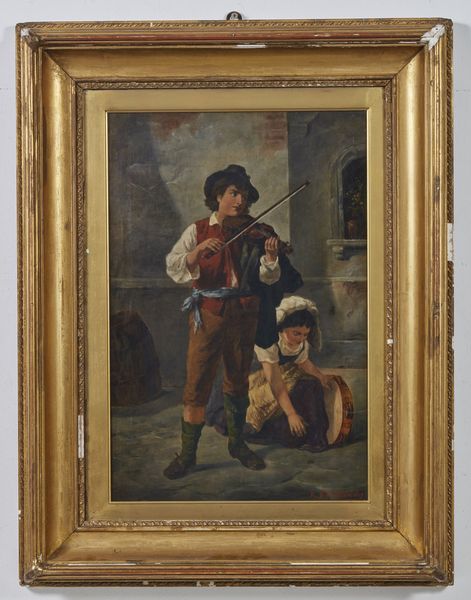 ARTISTA DEL XIX SECOLO : Suonatore di violino  - Asta Asta 367 | ARTE ANTICA E DEL XIX SECOLO Virtuale - Associazione Nazionale - Case d'Asta italiane