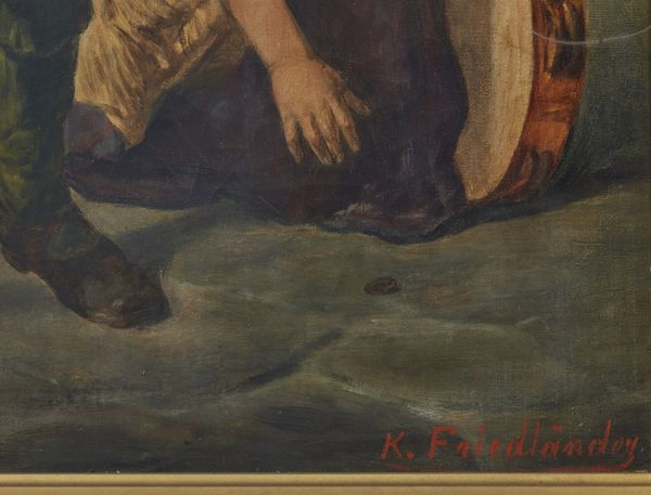 ARTISTA DEL XIX SECOLO : Suonatore di violino  - Asta Asta 367 | ARTE ANTICA E DEL XIX SECOLO Virtuale - Associazione Nazionale - Case d'Asta italiane