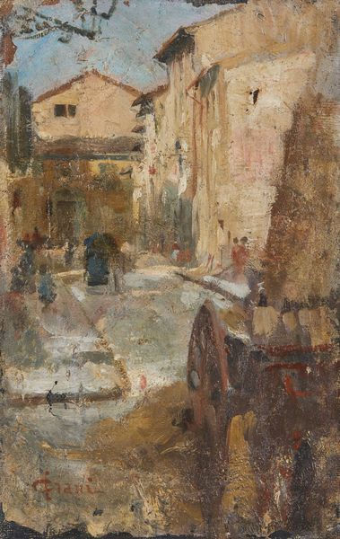 CIANI CESARE (1854 - 1921) : Scorcio di paese  - Asta Asta 367 | ARTE ANTICA E DEL XIX SECOLO Virtuale - Associazione Nazionale - Case d'Asta italiane