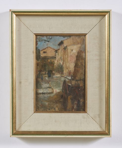 CIANI CESARE (1854 - 1921) : Scorcio di paese  - Asta Asta 367 | ARTE ANTICA E DEL XIX SECOLO Virtuale - Associazione Nazionale - Case d'Asta italiane