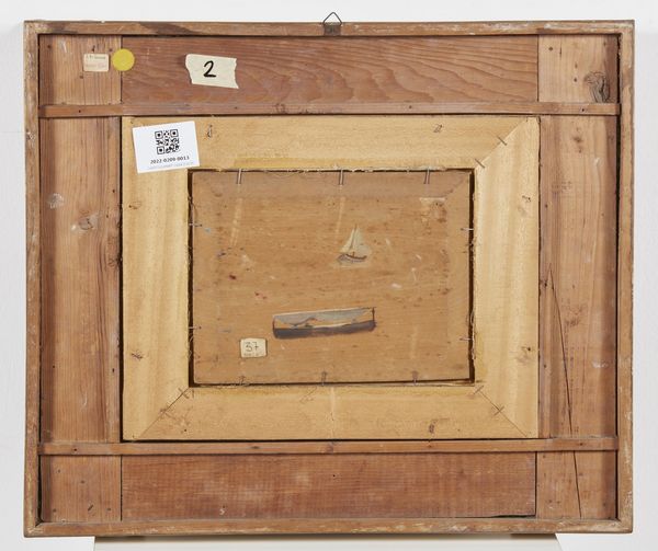 ARTISTA DEL XIX SECOLO : Marina con barca e personaggi  - Asta Asta 367 | ARTE ANTICA E DEL XIX SECOLO Virtuale - Associazione Nazionale - Case d'Asta italiane