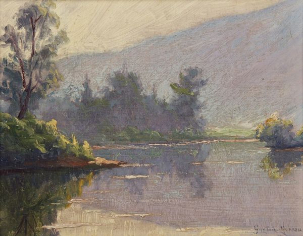 MOREAU (1885-?) GASTON : Paesaggio lacustre  - Asta Asta 367 | ARTE ANTICA E DEL XIX SECOLO Virtuale - Associazione Nazionale - Case d'Asta italiane