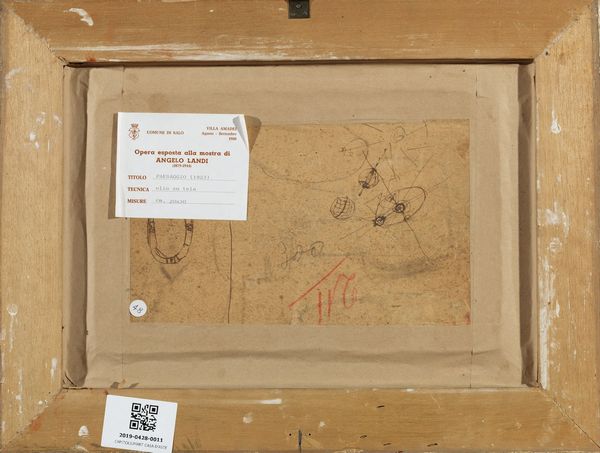 LANDI ANGELO (1879 - 1944) : Paesaggio  - Asta Asta 367 | ARTE ANTICA E DEL XIX SECOLO Virtuale - Associazione Nazionale - Case d'Asta italiane