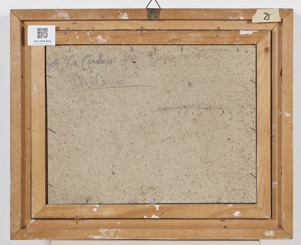 SOLENGHI  GIUSEPPE (1879 - 1944) : Paesaggio innevato con carrozza e personaggio  - Asta Asta 367 | ARTE ANTICA E DEL XIX SECOLO Virtuale - Associazione Nazionale - Case d'Asta italiane