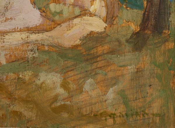 FARINA GUIDO (1896 - 1957) : Paesaggio fluviale con casa  - Asta Asta 367 | ARTE ANTICA E DEL XIX SECOLO Virtuale - Associazione Nazionale - Case d'Asta italiane