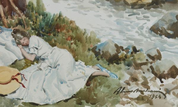 MAIRANI VICINI ALVARO (1913 - 1997) : Sul torrente  - Asta Asta 367 | ARTE ANTICA E DEL XIX SECOLO Virtuale - Associazione Nazionale - Case d'Asta italiane