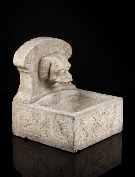 MANIFATTURA DEL XX SECOLO : Fontana in pietra con volto di cane  - Asta Asta 367 | ARTE ANTICA E DEL XIX SECOLO Virtuale - Associazione Nazionale - Case d'Asta italiane