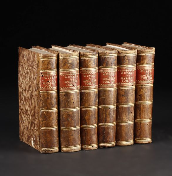 MANIFATTURA DEL XIX SECOLO : Oeuvres de J.B. Poquelin de Molire, tome sixime  - Asta Asta 367 | ARTE ANTICA E DEL XIX SECOLO Virtuale - Associazione Nazionale - Case d'Asta italiane