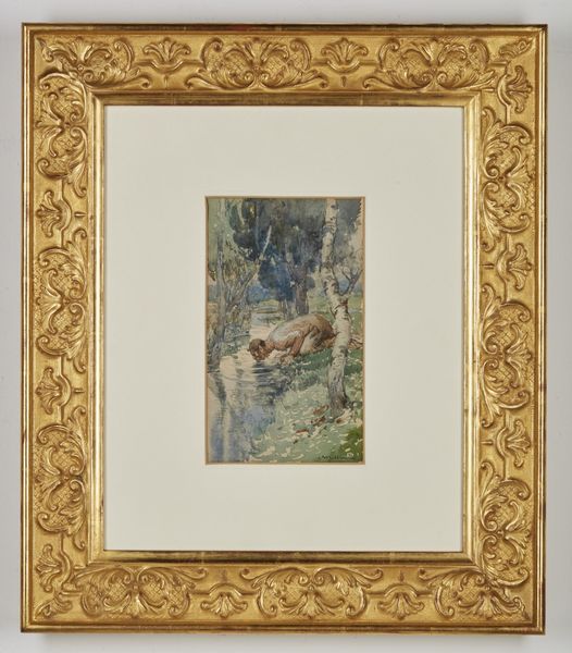 BELTRAME ACHILLE (1871 - 1945) : L'abbeverata del satiro  - Asta Asta 367 | ARTE ANTICA E DEL XIX SECOLO Virtuale - Associazione Nazionale - Case d'Asta italiane